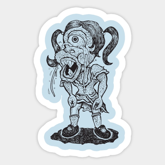 Petunia Pus Sticker by rossradiation